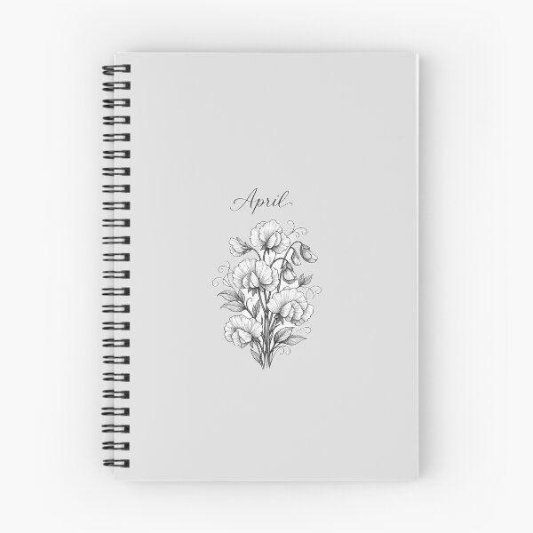 Item preview, April Birth Month Flower Sweet Pea Floral Dark Gothic Gift designed and sold by IntertwineCo.