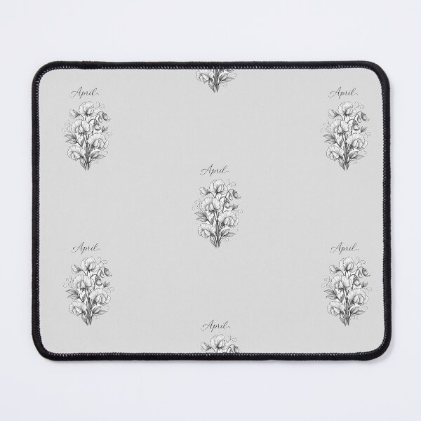 Item preview, April Birth Month Flower Sweet Pea Floral Dark Gothic Gift designed and sold by IntertwineCo.