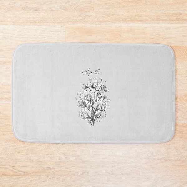 Item preview, April Birth Month Flower Sweet Pea Floral Dark Gothic Gift designed and sold by IntertwineCo.
