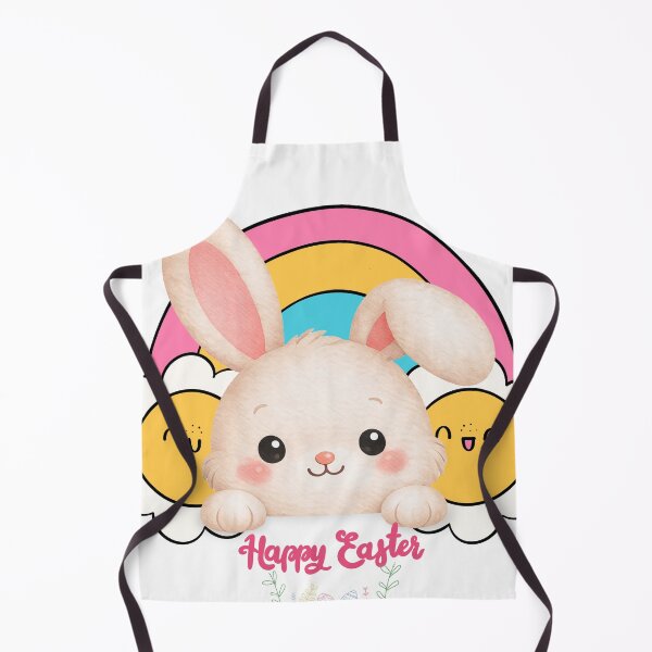 Item preview, Cute Bunny Easter Eggs Rainbow Illustration designed and sold by Vibe Candy studio..