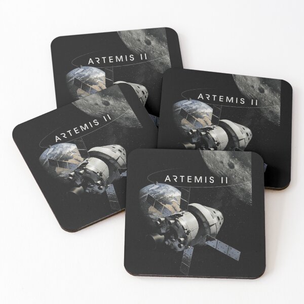 Item preview, Retro Style Artemis II Orion Mission To The Moon Space Art designed and sold by DaphoLatara.