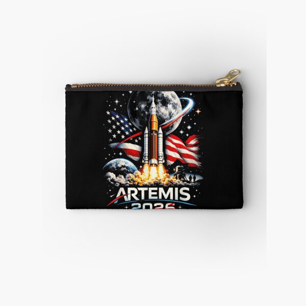 Item preview, Artemis 2026 American Flag Rocket Launch Moon Mission Patriot Space Art designed and sold by DaphoLatara.