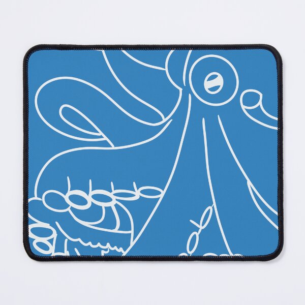 Item preview, Minimal Octopus Line Art Blue Design designed and sold by CharmingArt23.
