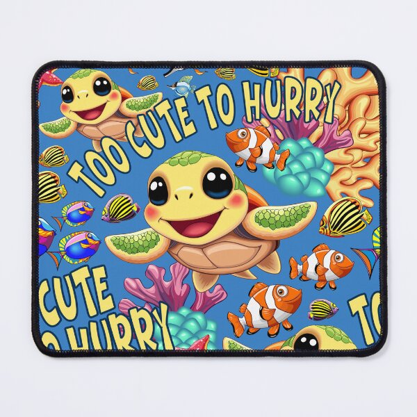 Item preview, Too Cute to Hurry, Kawaii Baby Sea turtle for kids designed and sold by BluedarkArt.