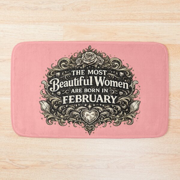Item preview, The Most Beautiful Women Are Born In February – Vintage Birthday Design – February Birthday Gift for Women designed and sold by Szapeee.