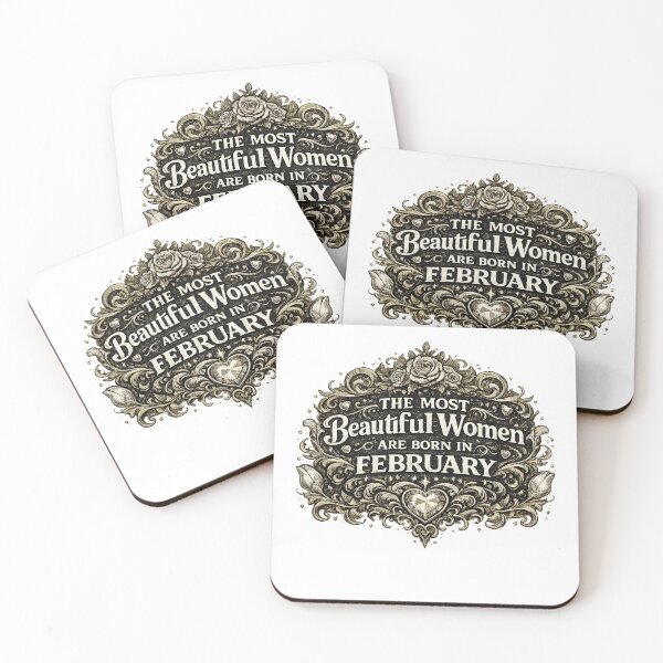 Item preview, The Most Beautiful Women Are Born In February – Vintage Birthday Design – February Birthday Gift for Women designed and sold by Szapeee.
