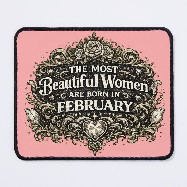 Item preview, The Most Beautiful Women Are Born In February – Vintage Birthday Design – February Birthday Gift for Women designed and sold by Szapeee.