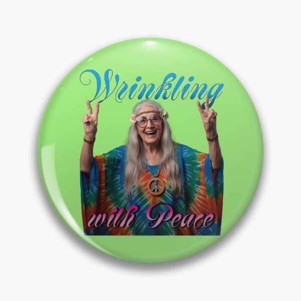 Item preview, Wrinkling with Peace Hippie Woman designed and sold by WRNKLN.