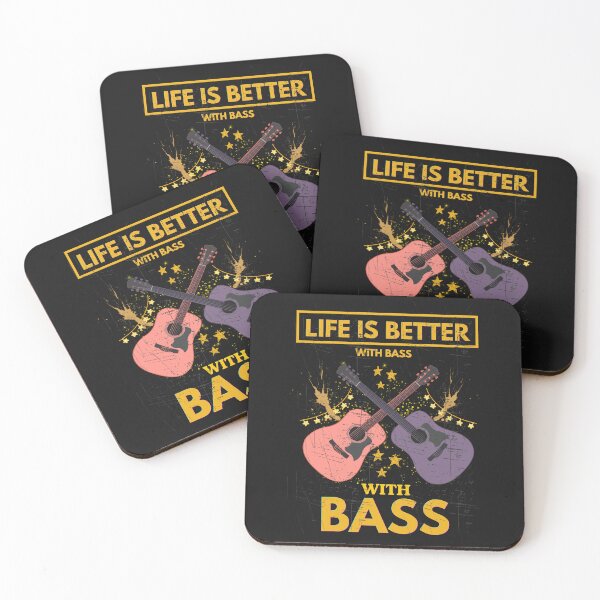 Item preview, Life Is Better With Bass Vintage Bass Guitar Lover Design designed and sold by Joyful-Pixel.