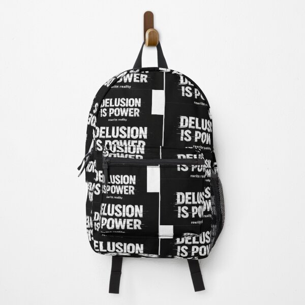 Item preview, Delusion Is Power Glitch Aesthetic Quote designed and sold by YawBruno.