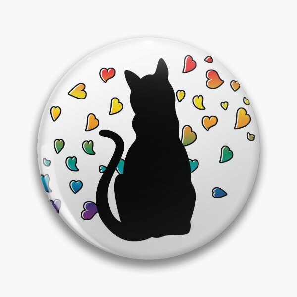 Item preview, Lovely Cat and Colorful Hearts designed and sold by HectorCantres.