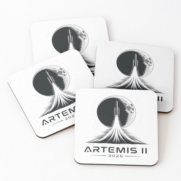 Aperçu de l'œuvre Artemis II Moon Rocket Vintage Design créée et vendue par eonvisuals.