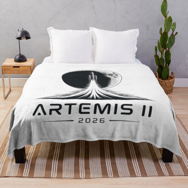 Aperçu de l'œuvre Artemis II Moon Rocket Vintage Design créée et vendue par eonvisuals.
