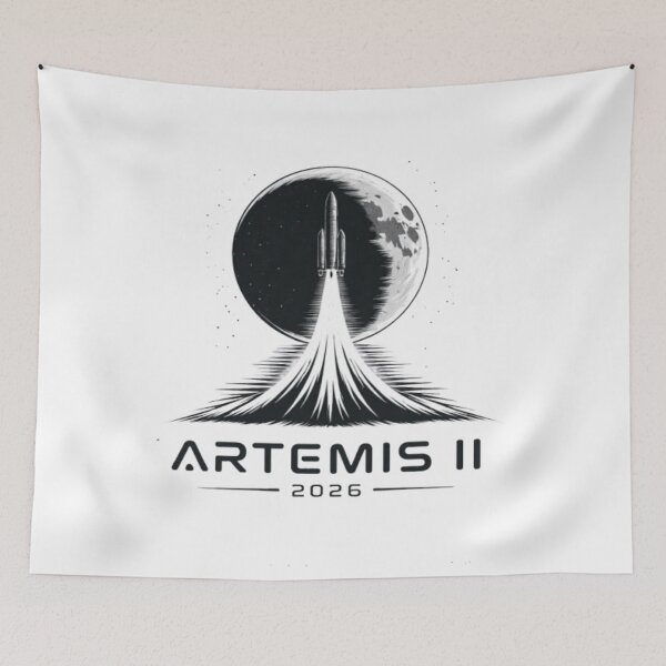 Item preview, Artemis II Moon Rocket Vintage Design designed and sold by eonvisuals.