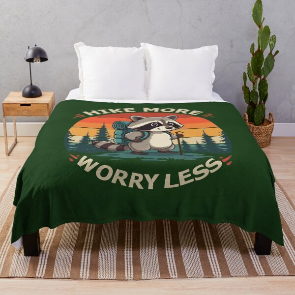 Item preview, Hike More Worry Less Funny Hikking hiking for beginners tips and gear tops Gifts T-shirt designed and sold by MalwasBasket.