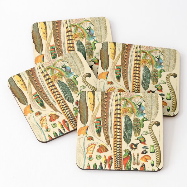 Item preview, Exotic Feathers: Vintage Collection Print designed and sold by Mr Mustard Prints.