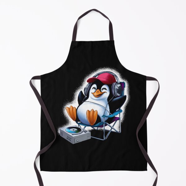 Item preview, Chill DJ Penguin Vinyl Music Lover Cute Design designed and sold by SkymarArt.