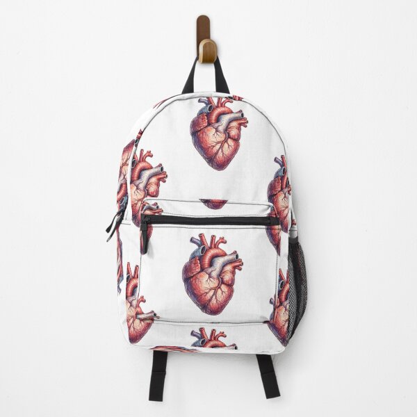 Item preview, Anatomical heart pencil drawing – Realistic medical art illustration designed and sold by JOANNASKAH.