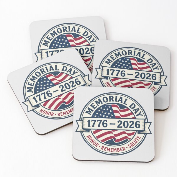 Item preview, Memorial Day 1776–2026 USA 250th Anniversary Patriotic Vintage Flag Emblem Honor the Fallen Tee designed and sold by Fanverse Merchandise.