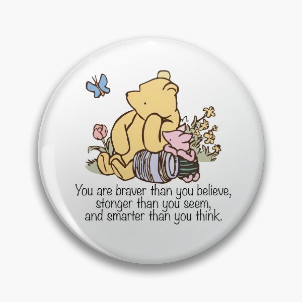 Item preview, Winnie the Pooh and Piglet Quote designed and sold by ColorFlowArt.