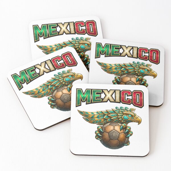 Item preview, Mexico Soccer Aztec Eagle Design, Mexican Pride Futbol Art designed and sold by ArtSpark Studio.