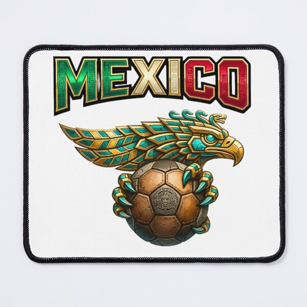 Item preview, Mexico Soccer Aztec Eagle Design, Mexican Pride Futbol Art designed and sold by ArtSpark Studio.