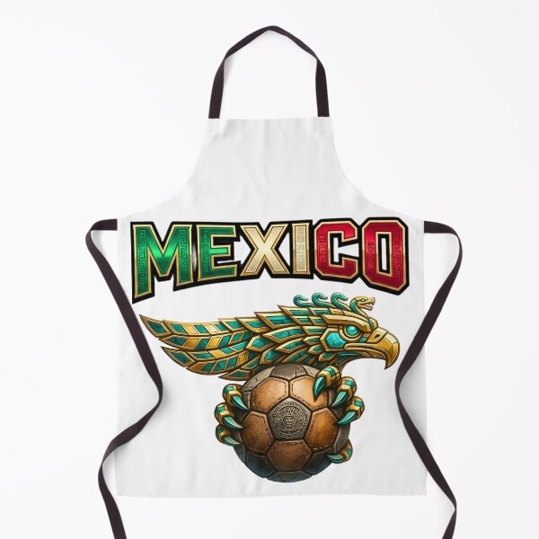 Item preview, Mexico Soccer Aztec Eagle Design, Mexican Pride Futbol Art designed and sold by ArtSpark Studio.