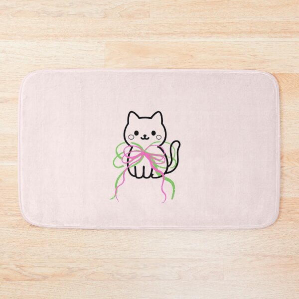Item preview, Cute Cat Bow Ribbon Kawaii Coquette Aesthetic Cat Lover Gift designed and sold by IntertwineCo.