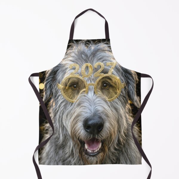 Item preview, New year 2027 Irish Wolfhound Party Animal designed and sold by Maria Dryfhout.