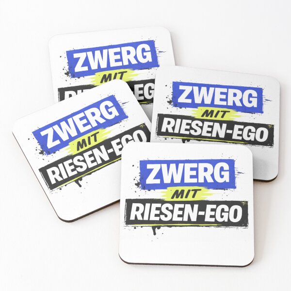 Item preview, Dwarf with a giant ego | Funny German saying | Sarcastic statement design | Humorous gift idea | Street style graphic print designed and sold by FrenchieFever.
