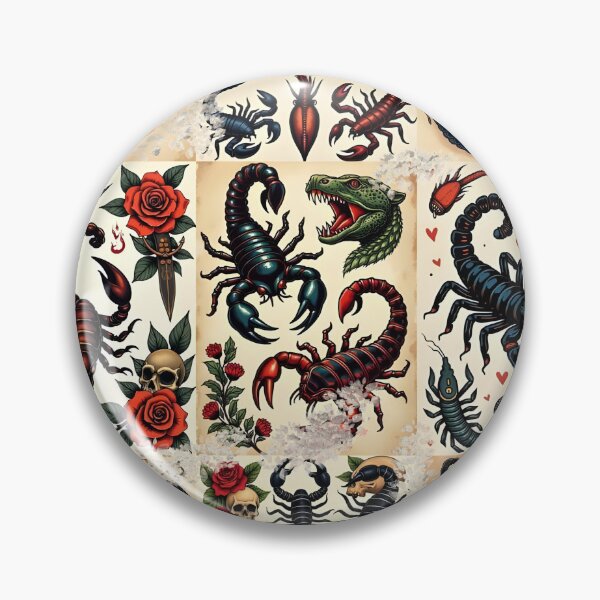 Aperçu de l'œuvre Modèle de tatouage Scorpion créée et vendue par BlackwoodPagan.