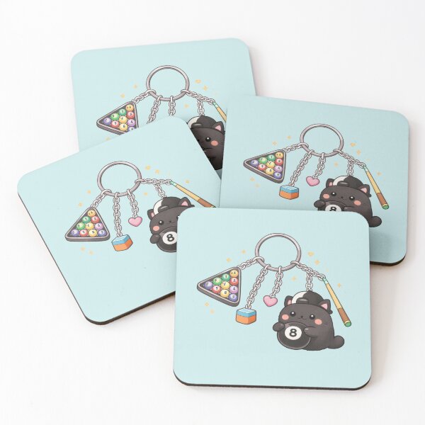 Item preview, Pool Lover Keychain designed and sold by BritPoPBrat.