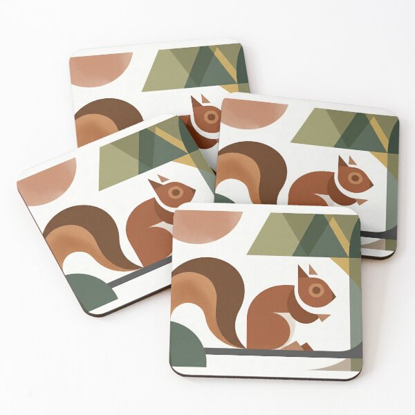 Item preview, Cute Geometric Fox in Forest Minimal Nature Art designed and sold by Meteor Destroyer.