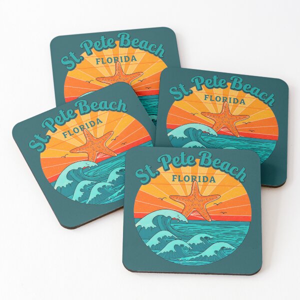 Item preview, St. Pete Beach Florida Vintage Sunset Starfish Design designed and sold by Mandeville Photography.