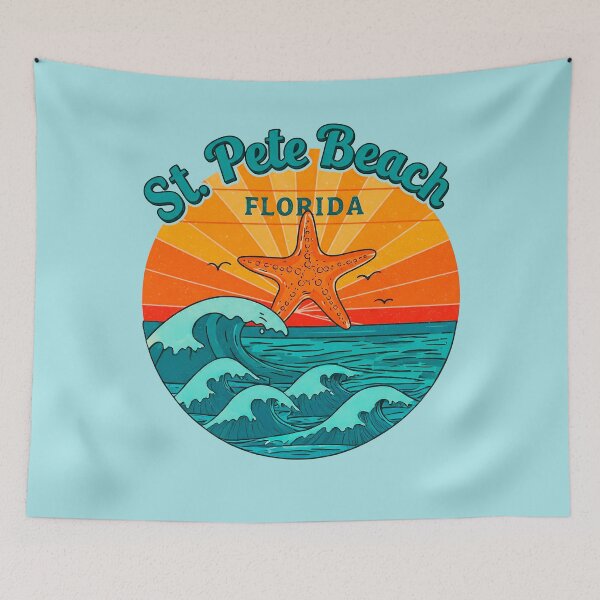 Item preview, St. Pete Beach Florida Vintage Sunset Starfish Design designed and sold by Mandeville Photography.