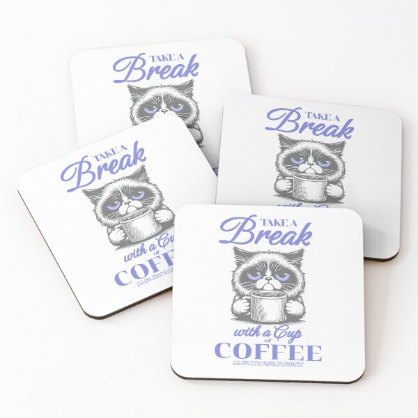 Item preview, Cat takes a coffee break designed and sold by beeekingz.