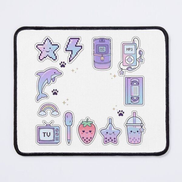 Item preview, Pastel Y2K Aesthetic Sticker Pack - Retro 2000s Nostalgia & Kawaii Icons designed and sold by Csstoree.