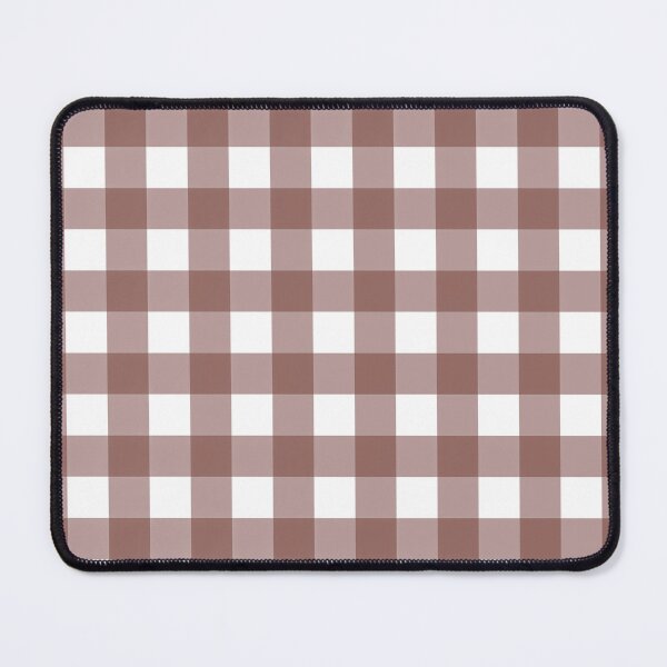 Item preview, Warm Terracotta Brown Gingham Plaid Pattern designed and sold by Artsy Corner.