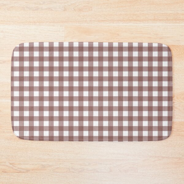Item preview, Warm Terracotta Brown Gingham Plaid Pattern designed and sold by Artsy Corner.