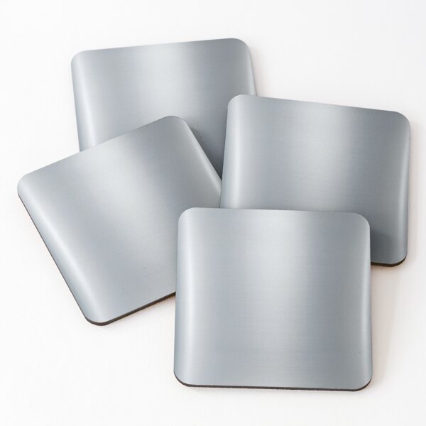 Item preview, Minimalist Brushed Silver Metal Texture | Solid Cool Metallic Art designed and sold by Midnight Veil Designs.