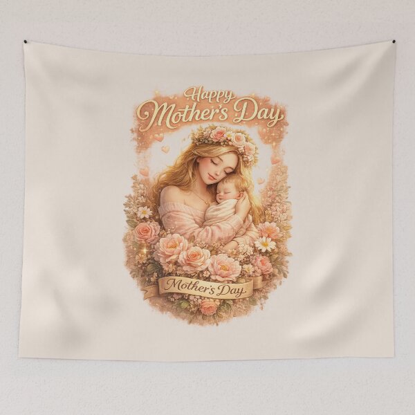 Artikelvorschau, Erstes Muttertagsgeschenk für frischgebackene Mütter – Romantisches Muttertagsdesign mit Blumenmotiv entworfen und verkauft von jglobal360.