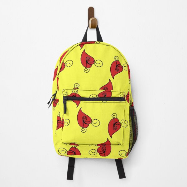 Item preview, Red Swirl Heart Pattern on Yellow designed and sold by AmaiDream.