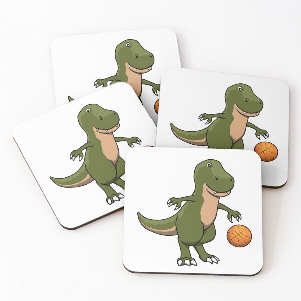 Item preview, Basketball Dinosaur T-Rex Dribble Design designed and sold by Jaudaux Designs.