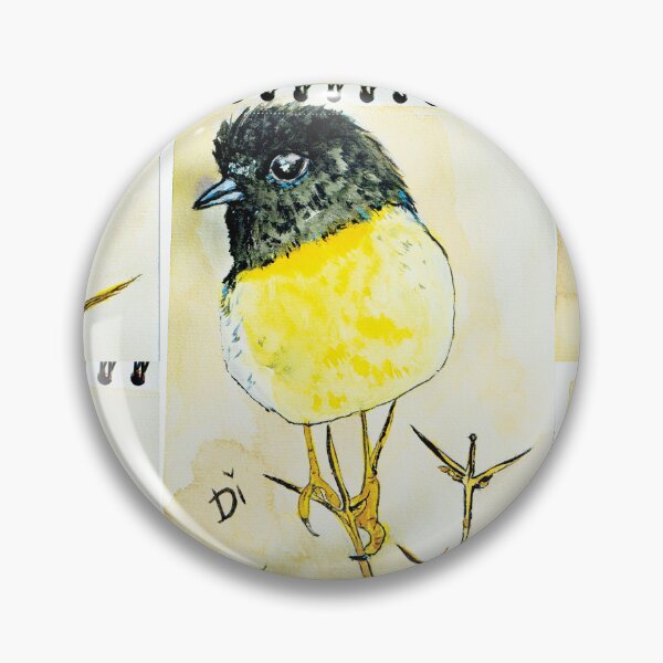 Item preview, Aesthetic aquarelle bird in black and yellow designed and sold by Dilyana Rumenova - Shantabella.