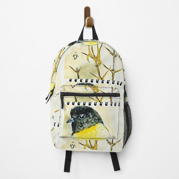 Item preview, Aesthetic aquarelle bird in black and yellow designed and sold by Dilyana Rumenova - Shantabella.