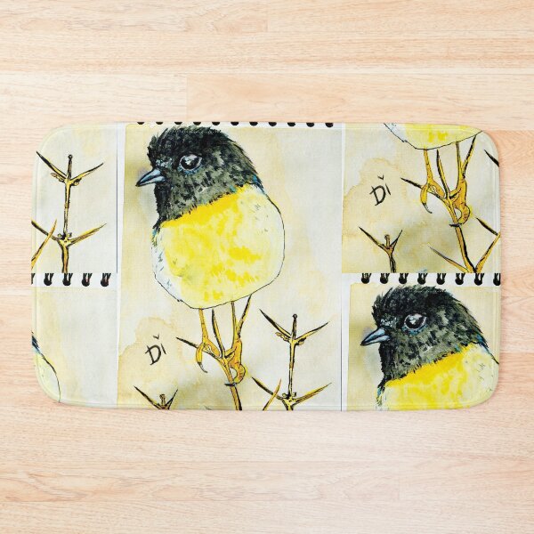 Item preview, Aesthetic aquarelle bird in black and yellow designed and sold by Dilyana Rumenova - Shantabella.