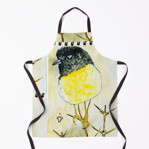 Item preview, Aesthetic aquarelle bird in black and yellow designed and sold by Dilyana Rumenova - Shantabella.
