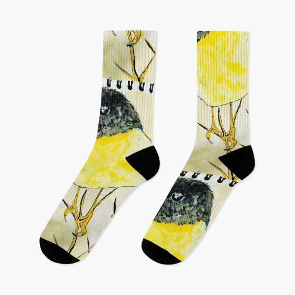 Item preview, Aesthetic aquarelle bird in black and yellow designed and sold by Dilyana Rumenova - Shantabella.