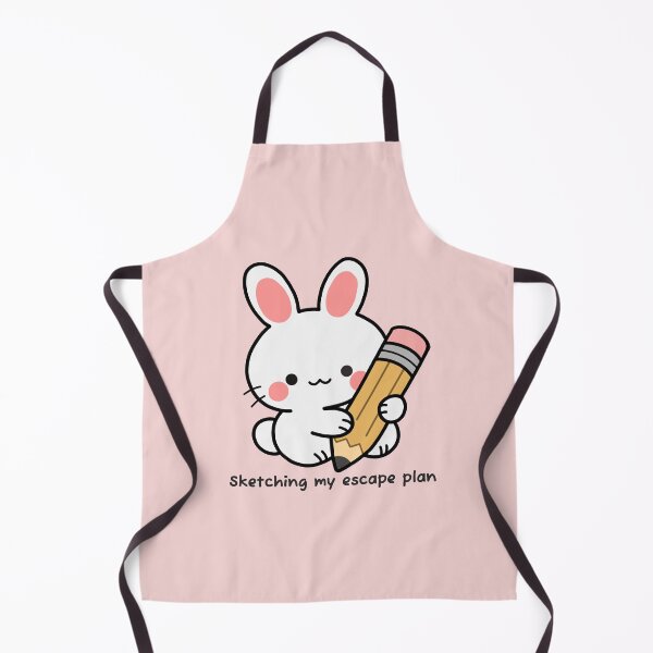 Item preview, Sketching My Escape Plan Cute Bunny designed and sold by artwithsushie.