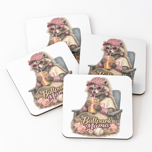 Item preview, Racoon Ballpark mama leopard Funny | Baseball Mama Style PNG | Baseball Mom Boys Graphic | High School Softball Funny Raccoon Shirt Design designed and sold by SjoyStudio.